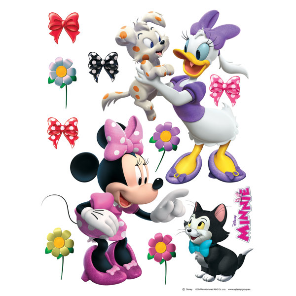 Mickey Mouse & Friends Wandtattoo Minnie und Daisy spielen | Wayfair.de